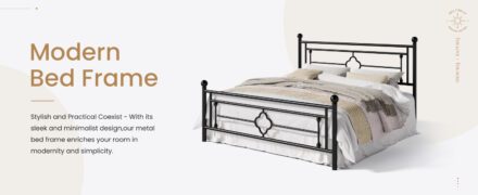 SHA CERLIN 14-Inch Queen Size Metal Platform Bed Frame Review
