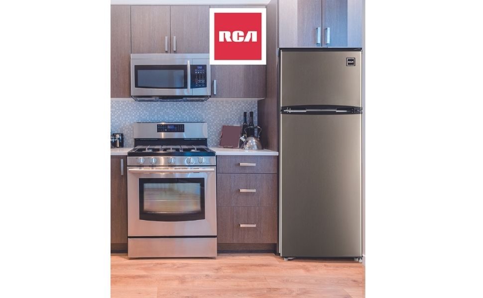 RCA RFR725 2-Door Apartment Size Refrigerator with Freezer