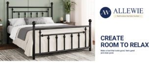 Allewie 14-Inch Metal Platform Bed Frame Review