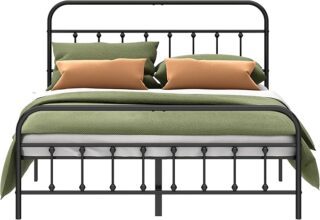 Kujielan Metal Bed Frame – Heavy-Duty Steel Slat Support Review