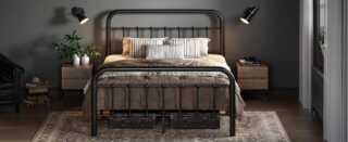 Allewie Queen Size Metal Platform Bed Frame Review